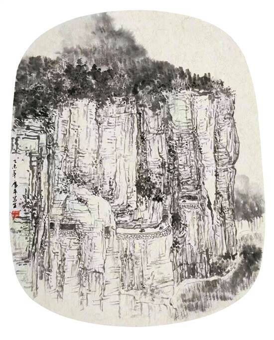 太行写生之一（国画）