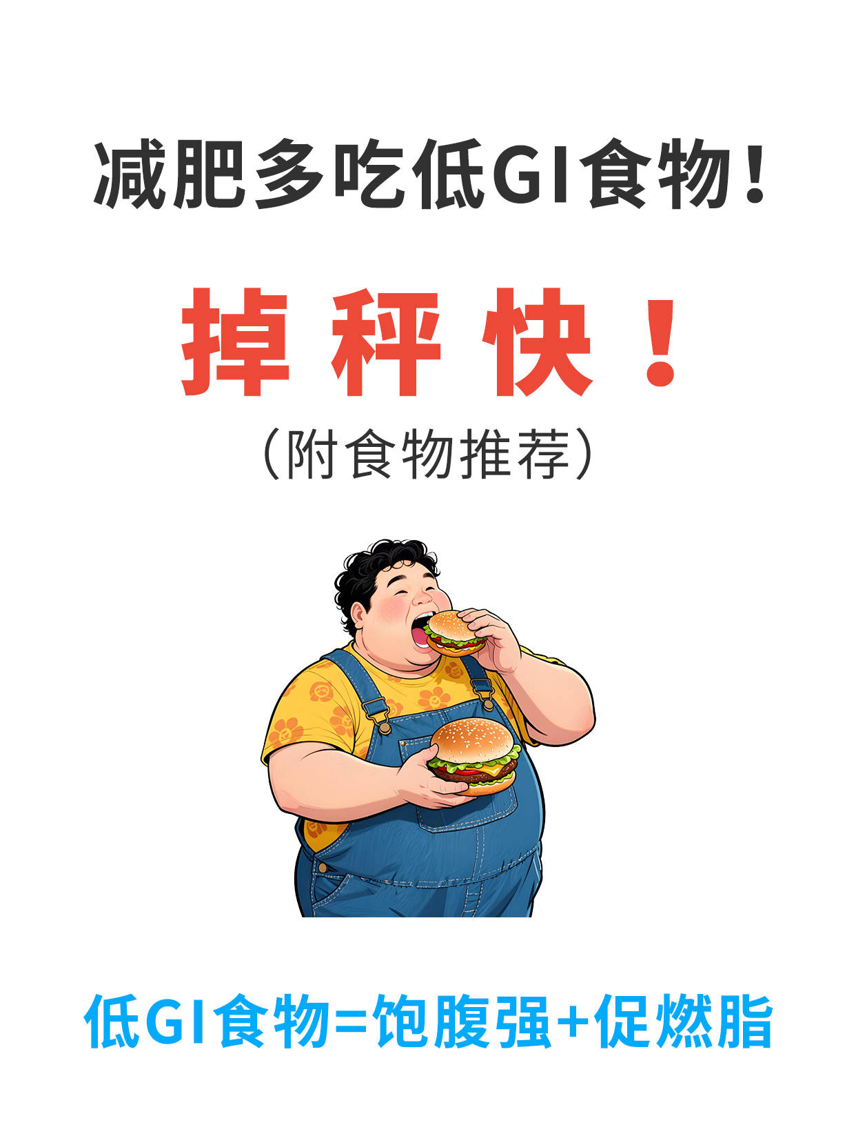 减肥必看｜高GI低GI食物红黑榜！吃对就能瘦