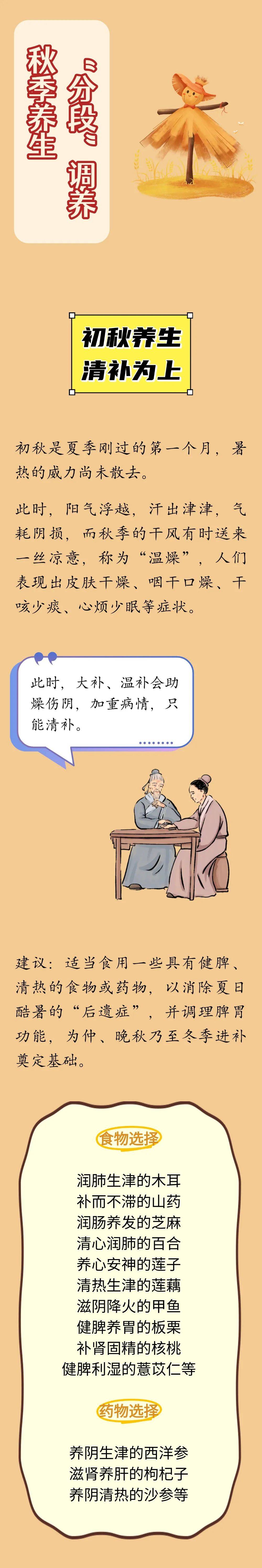 健康养生 | 初秋、仲秋和晚秋分别应该如何调养？秋季“分段”调养指南来了！
