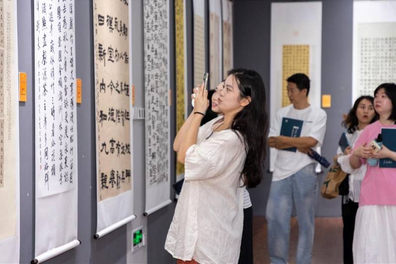 南山区书协书法临创作品展在深圳大学开幕