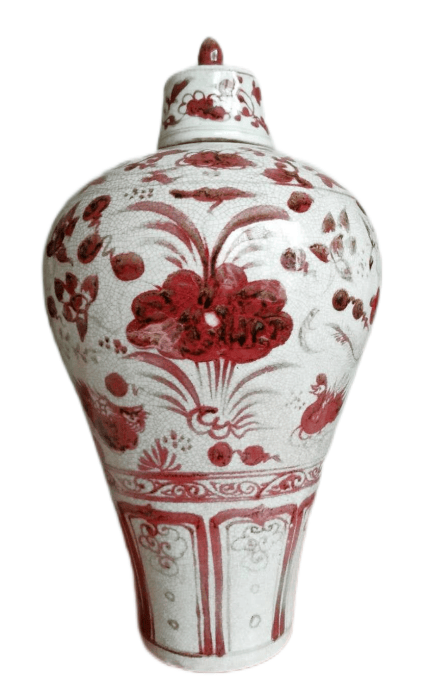 元代釉里红瓷器欣赏