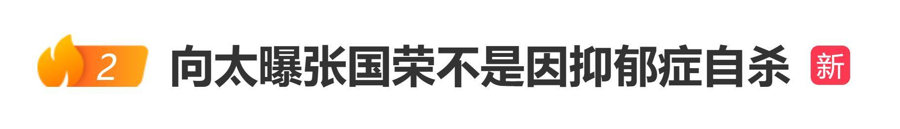 原创            张国荣不是因抑郁症自杀？向太陈岚公开最后通话内容