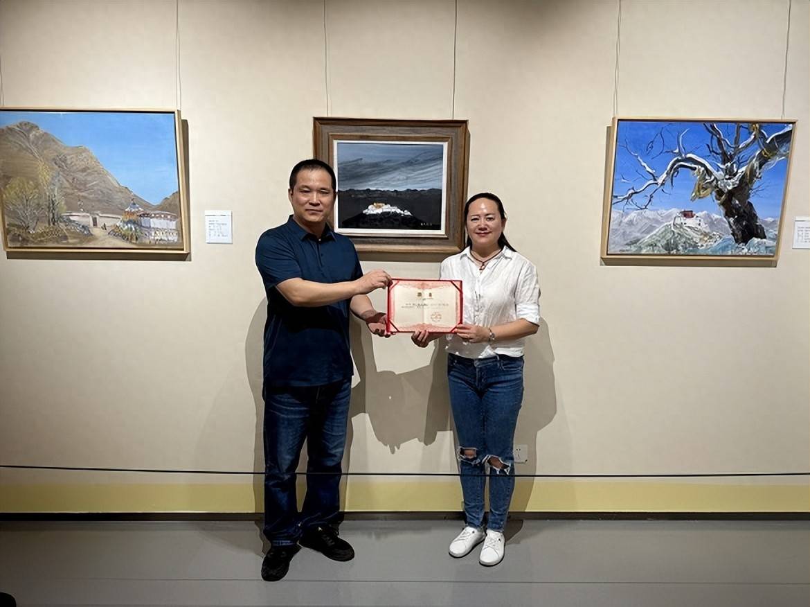 将士丰采书画院迎来西藏油画领军人物 子白受聘创作组副组长
