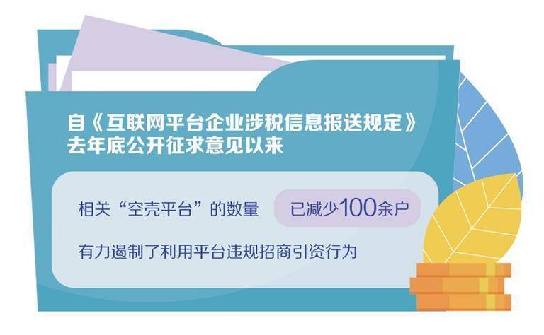 规范平台企业涉税信息报送见成效