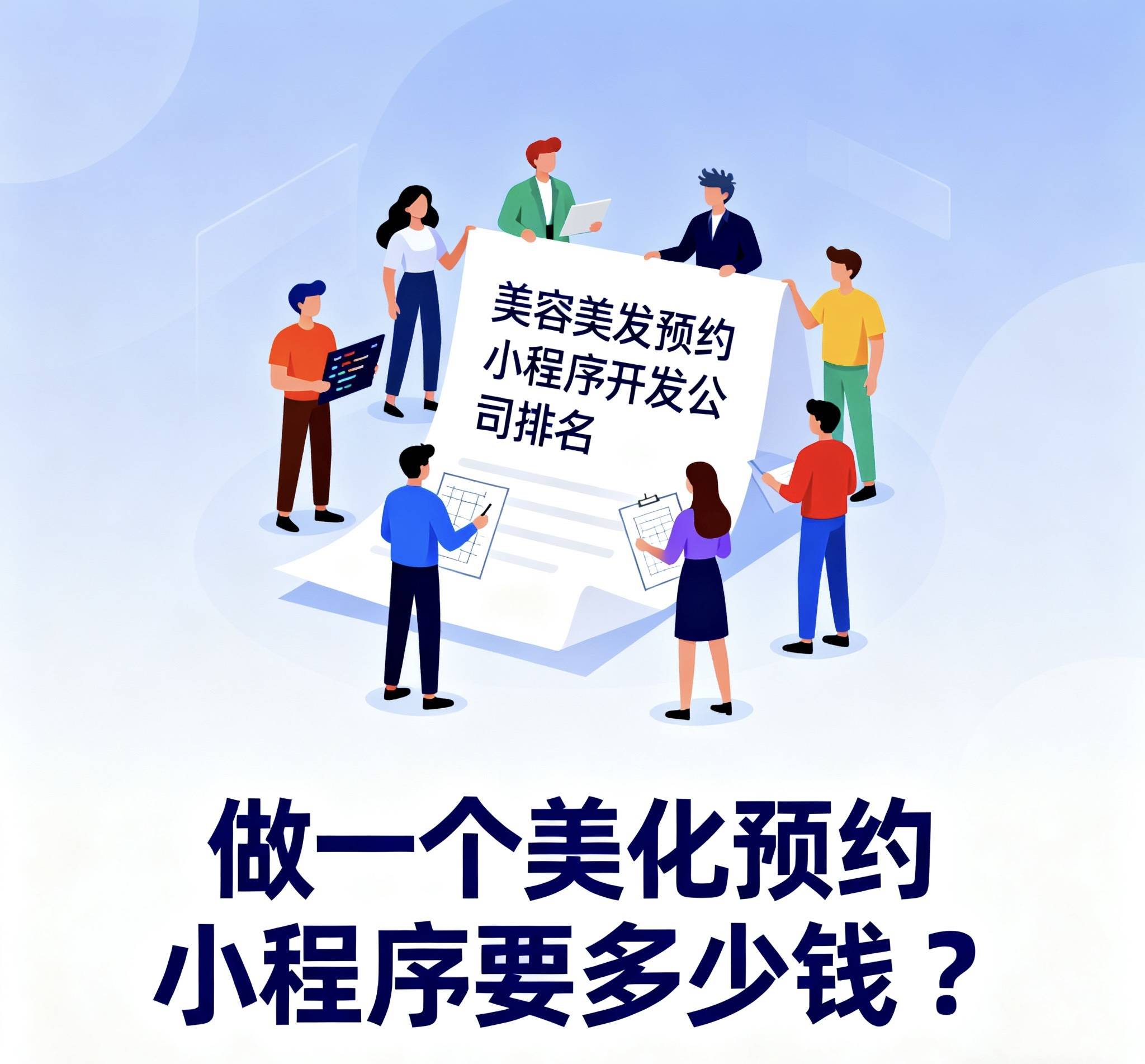 美容美发预约小程序开发公司排名，做一个美化预约小程序要多少钱？