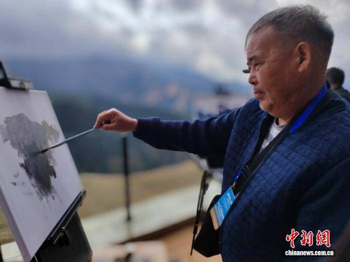 中哈画家新疆果子沟写生感受天山之美