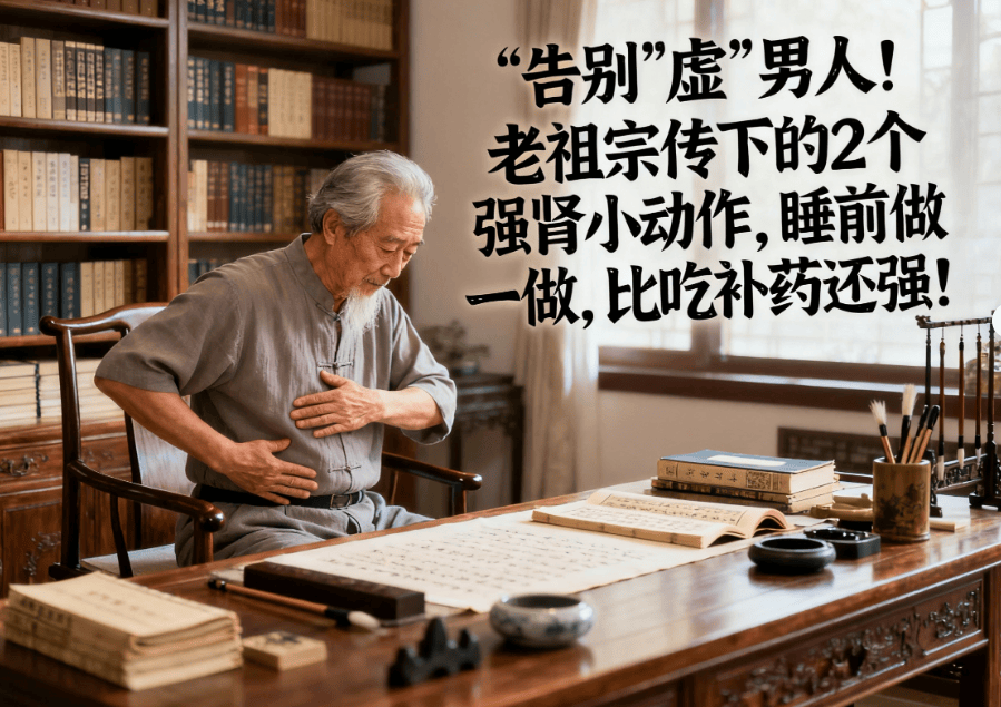 告别“虚”男人！老祖宗传下的2个强肾小动作，睡前做一做，比吃补药还强！