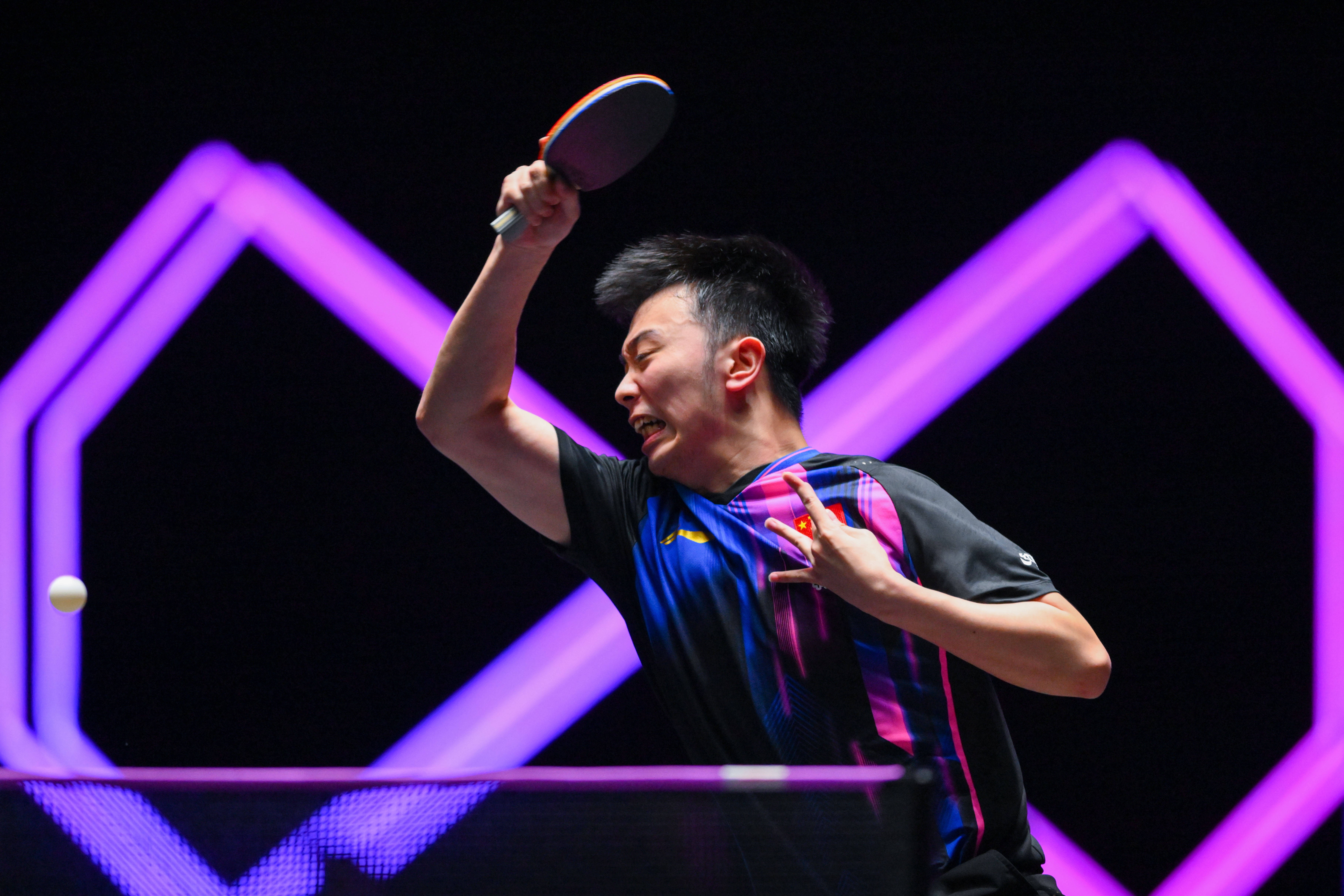 （体育）乒乓球——WTT澳门冠军赛：陈垣宇无缘男单八强