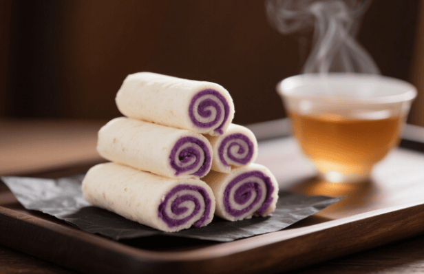 养生：吃紫薯山药卷的好处