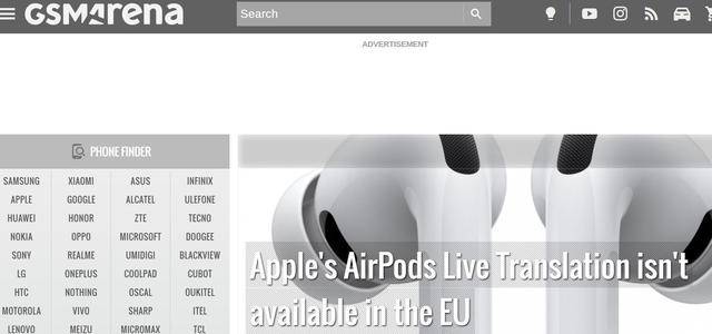 外媒：苹果 AirPods 实时翻译功能暂不支持欧盟地区