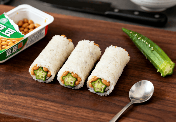 养生：吃纳豆秋葵卷的好处