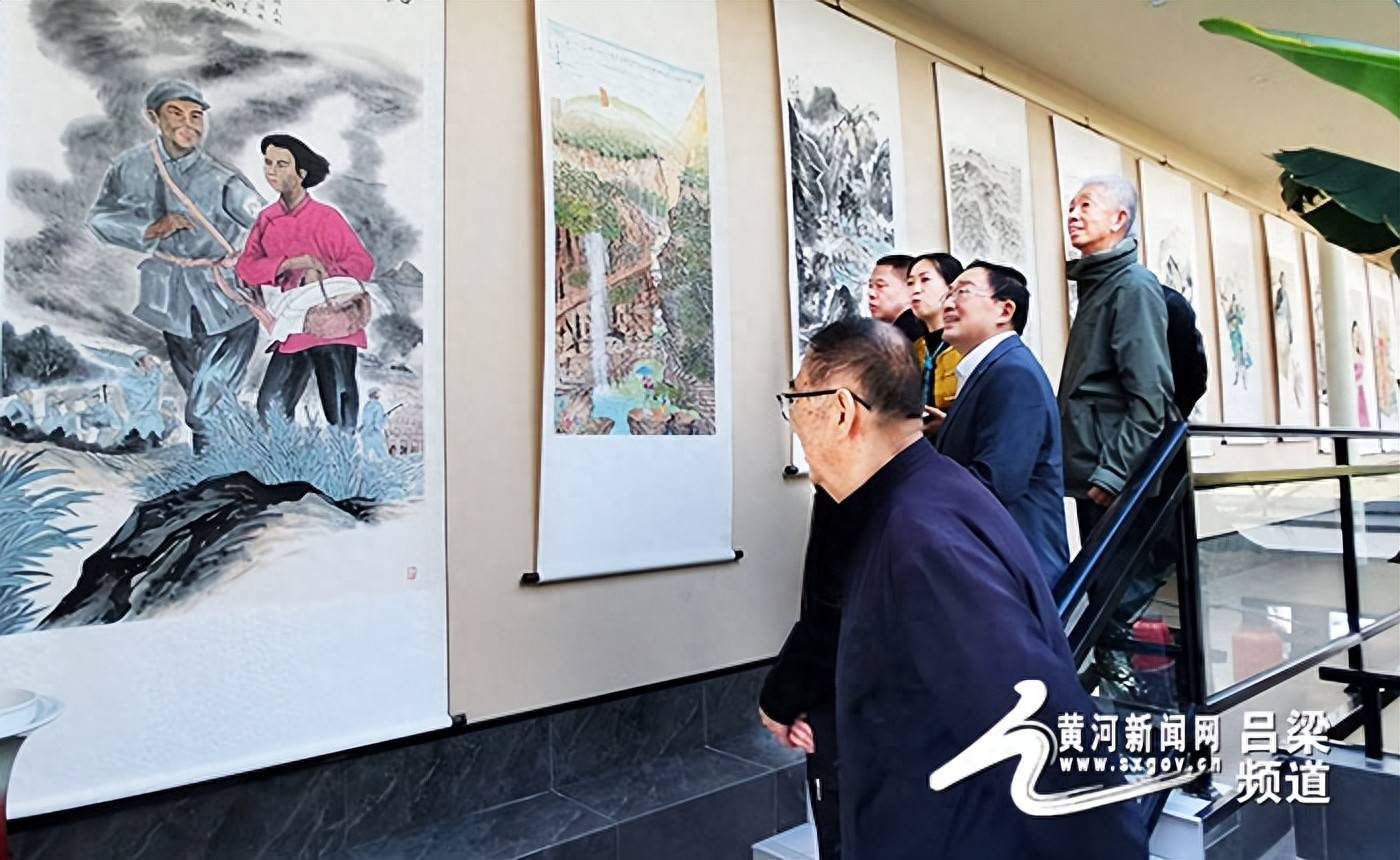 翰墨绘就时代情 丹青映照赤子心 文水县绘画作品展开幕