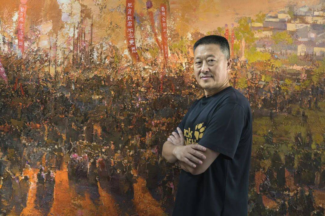 谈军旅画家郑春龙的油画作品