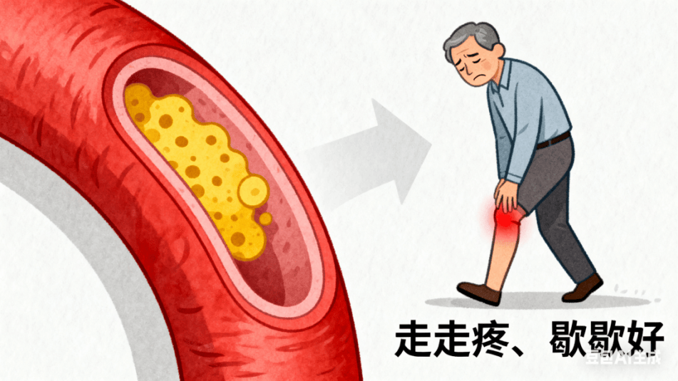 走几步就腿疼？当心是血管“堵”了腿！