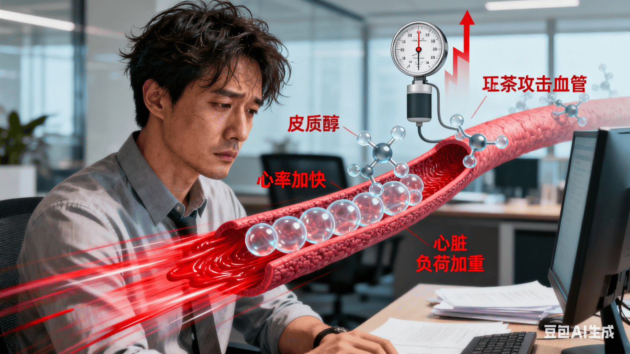 情绪的毒药：压力与焦虑如何悄然侵蚀你的血管系统