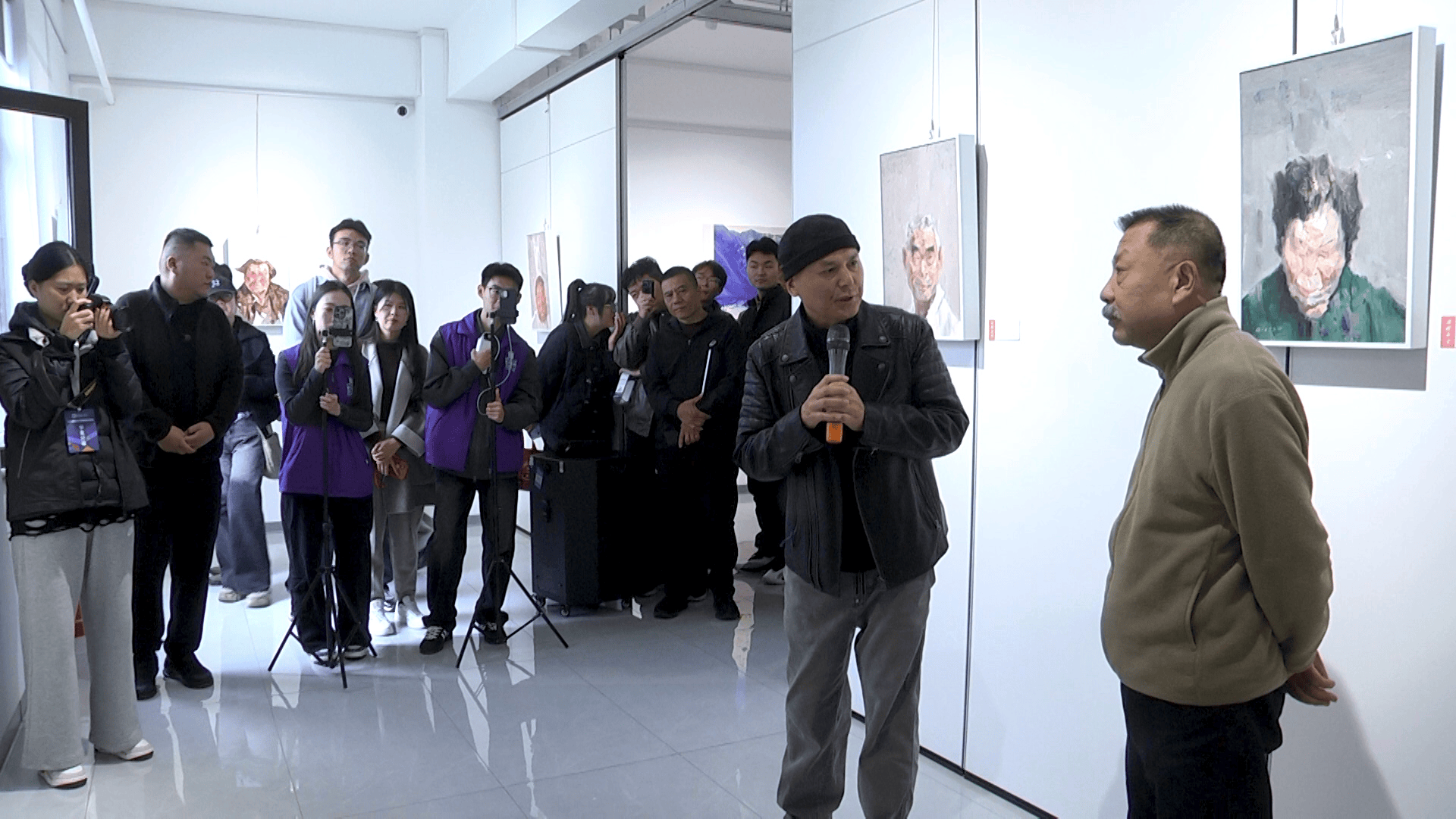 “时代面容——齐增东油画人物作品展”在迎泽美术馆开幕