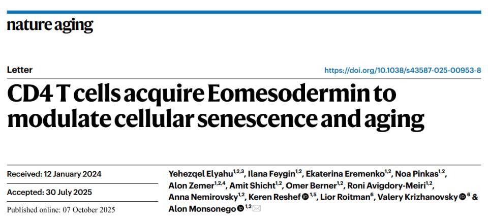 百岁老人体内有奥秘!《自然》子刊:这类细胞增多,或能抗衰、延寿