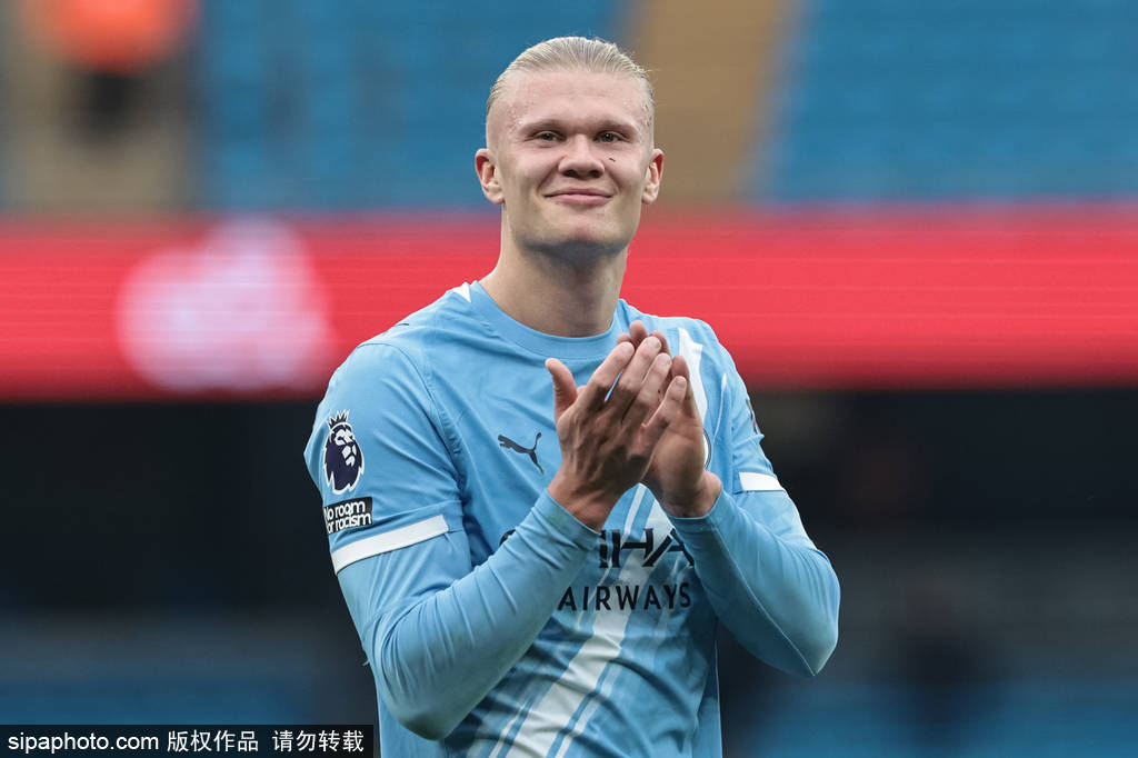 英超-哈兰德梅开二度萨维尼奥献助攻 曼城2-0胜埃弗顿