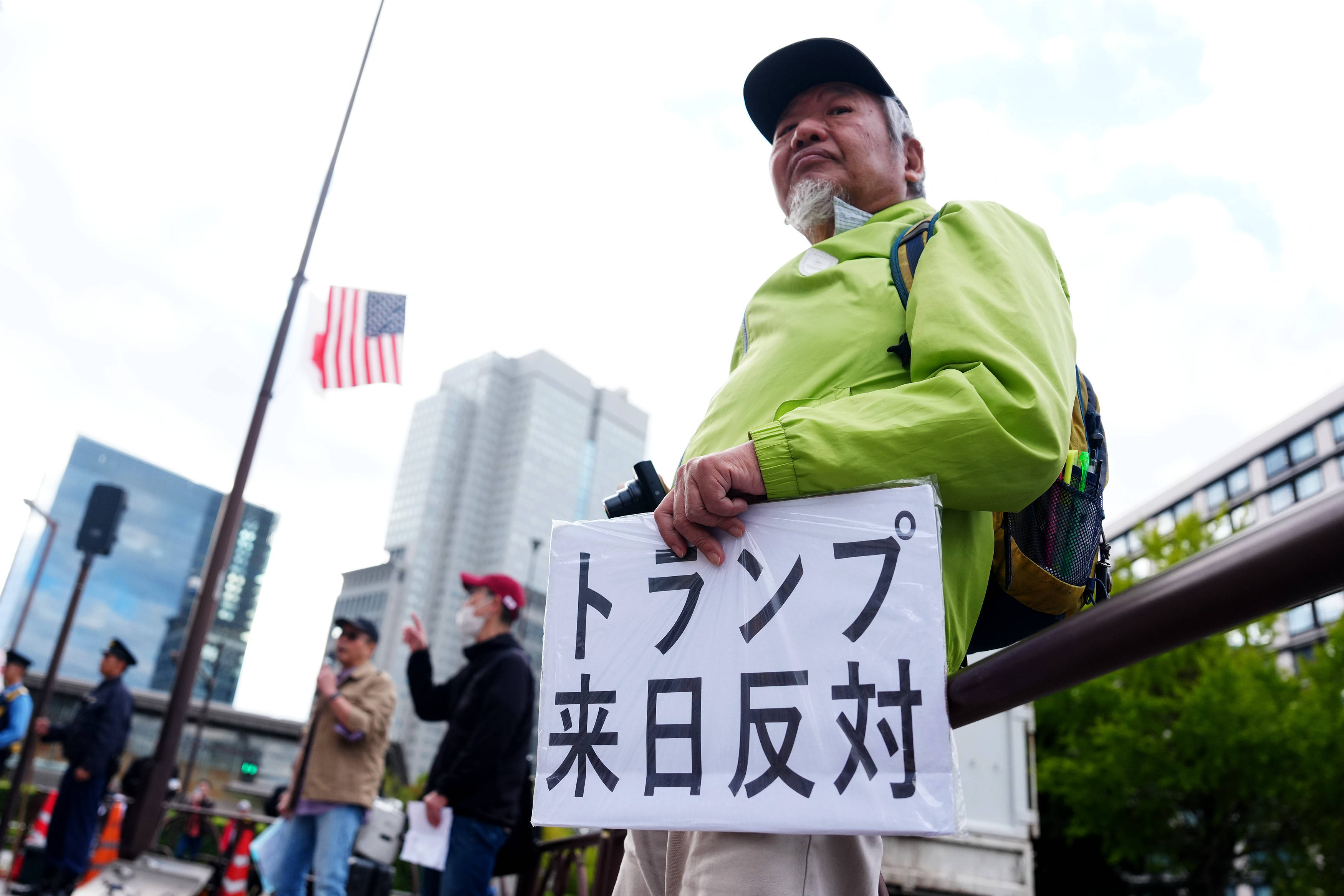 日本民众连日抗议日美首脑会谈