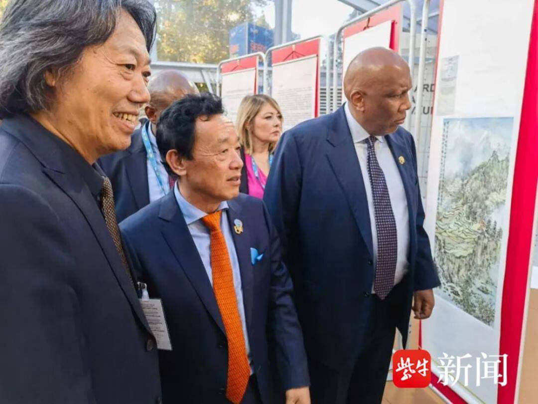 粮安天下 墨绘农耕，南通籍画家丁杰作品展亮相联合国粮农组织庆典活动