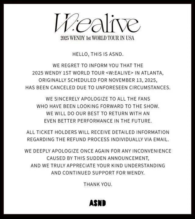 知名女团成员无故取消北美巡演,经纪公司遭韩网友吐槽
