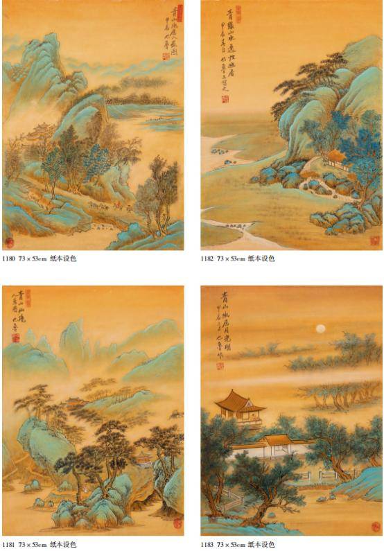 界画寒江---上色步骤图 /原作品发表于《崔培鲁.中国当代艺术名家》