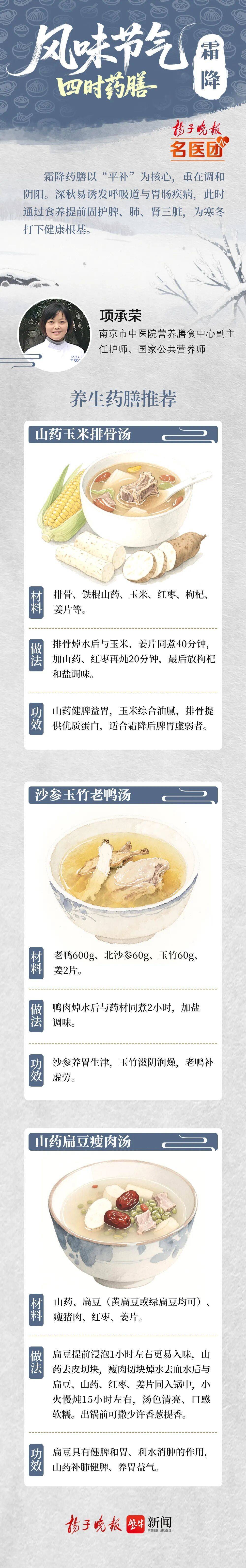 风味节气·四时药膳|“补冬不如补霜降”，食养提前固护脾肺肾
