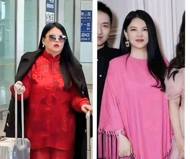 原创            李湘王岳伦相伴回国，拎4万手提包，被她的全身照吓到：像一座山