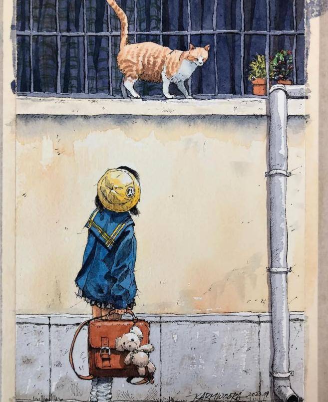 【小乔画画教育】韩国水彩画家