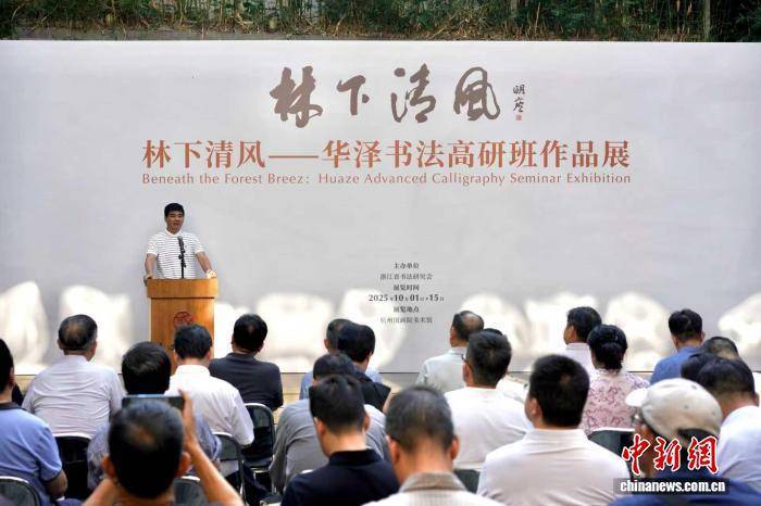 书法爱好者齐聚杭州西湖畔 于笔墨间品悟文化魅力