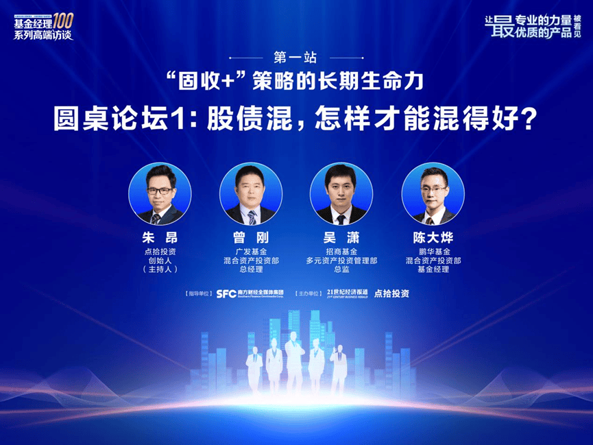 股债混搭的艺术：三位“固收+”投资舵手细谈如何搭出高性价比