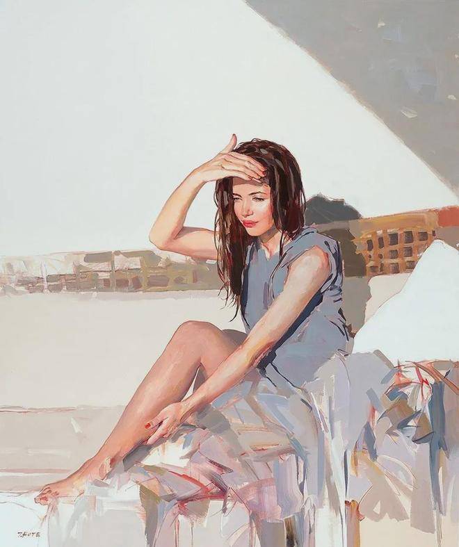 探秘油画中的绝美女子，揭开艺术背后的故事