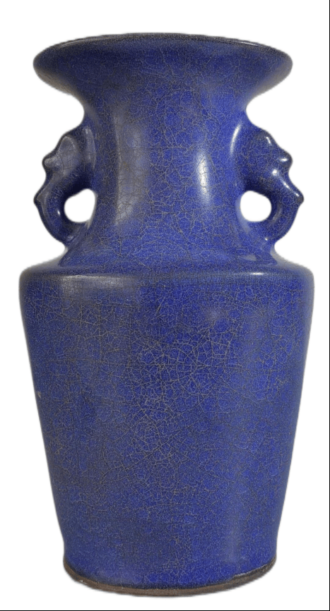 宋代官窑蓝釉冰裂纹瓷器欣赏