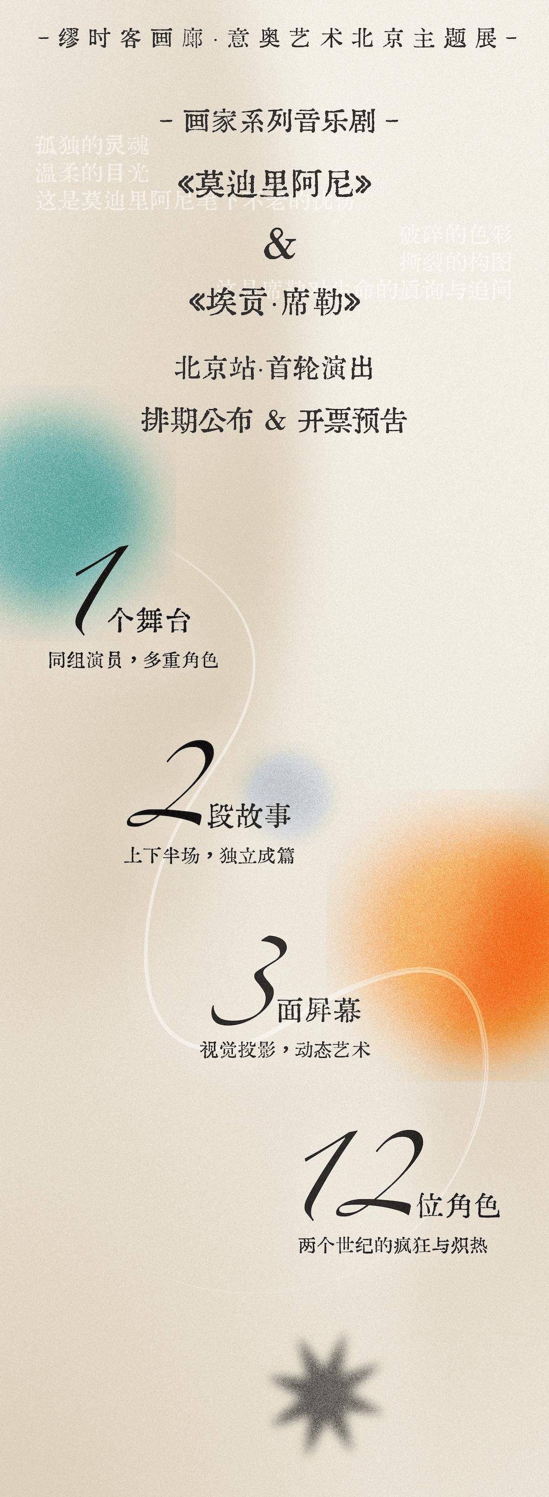 画家系列音乐剧《莫迪里阿尼》&《埃贡·席勒》降临北京