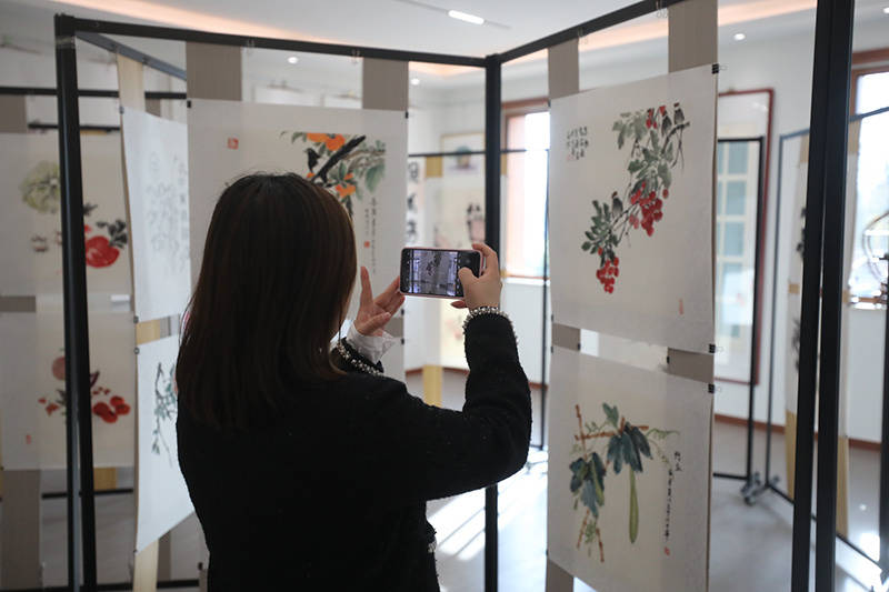 北京平谷举办特色书画展 以艺术赋能乡村振兴