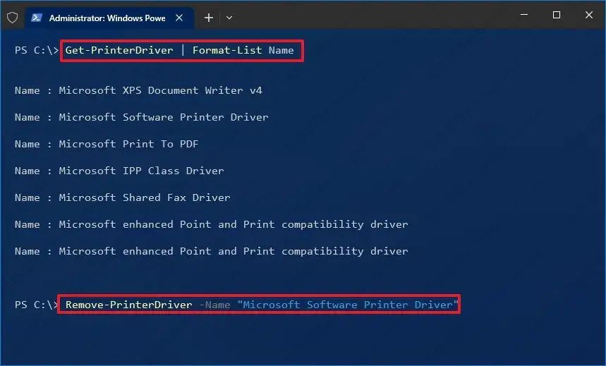 如何在Win10上完全删除打印机驱动程序？