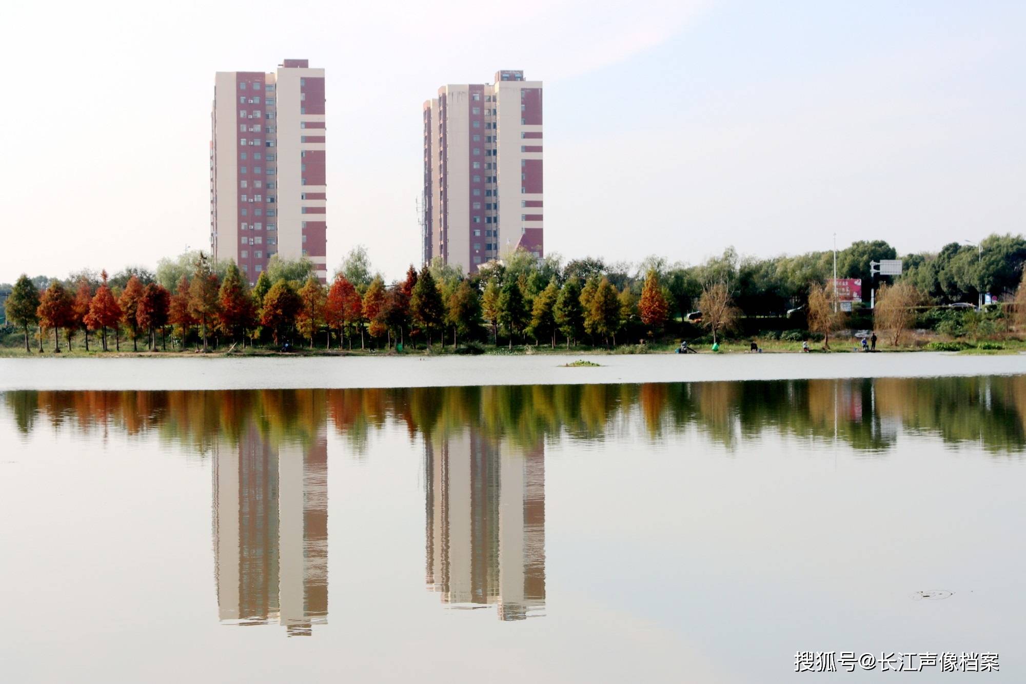 湖北枝江：玛瑙河湿地公园风景秀丽美如画