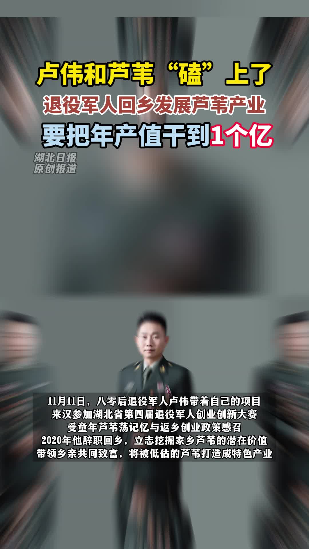 卢伟“磕”上芦苇：要把年产值干到1个亿