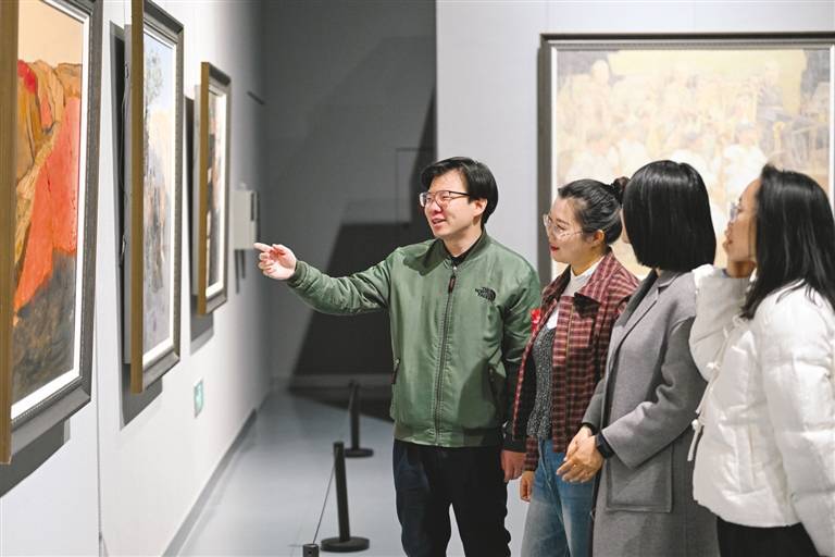 用油画讲述内蒙古故事