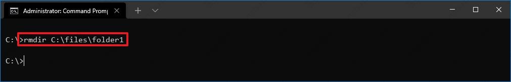如何在Windows 10上使用命令行删除包含子文件夹的文件夹？