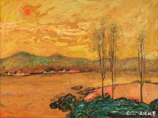 “画意深处——马菁汝青绿金碧写意油画作品展”在京启幕