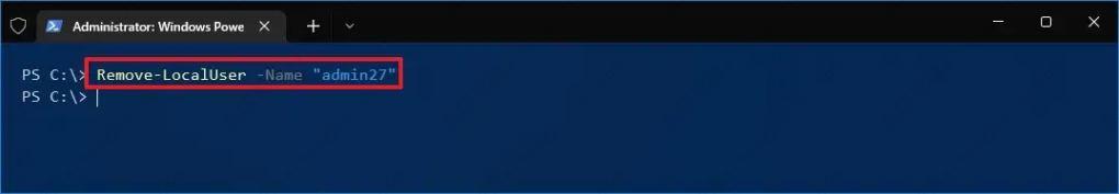 如何在Windows 10上使用PowerShell创建新帐户？