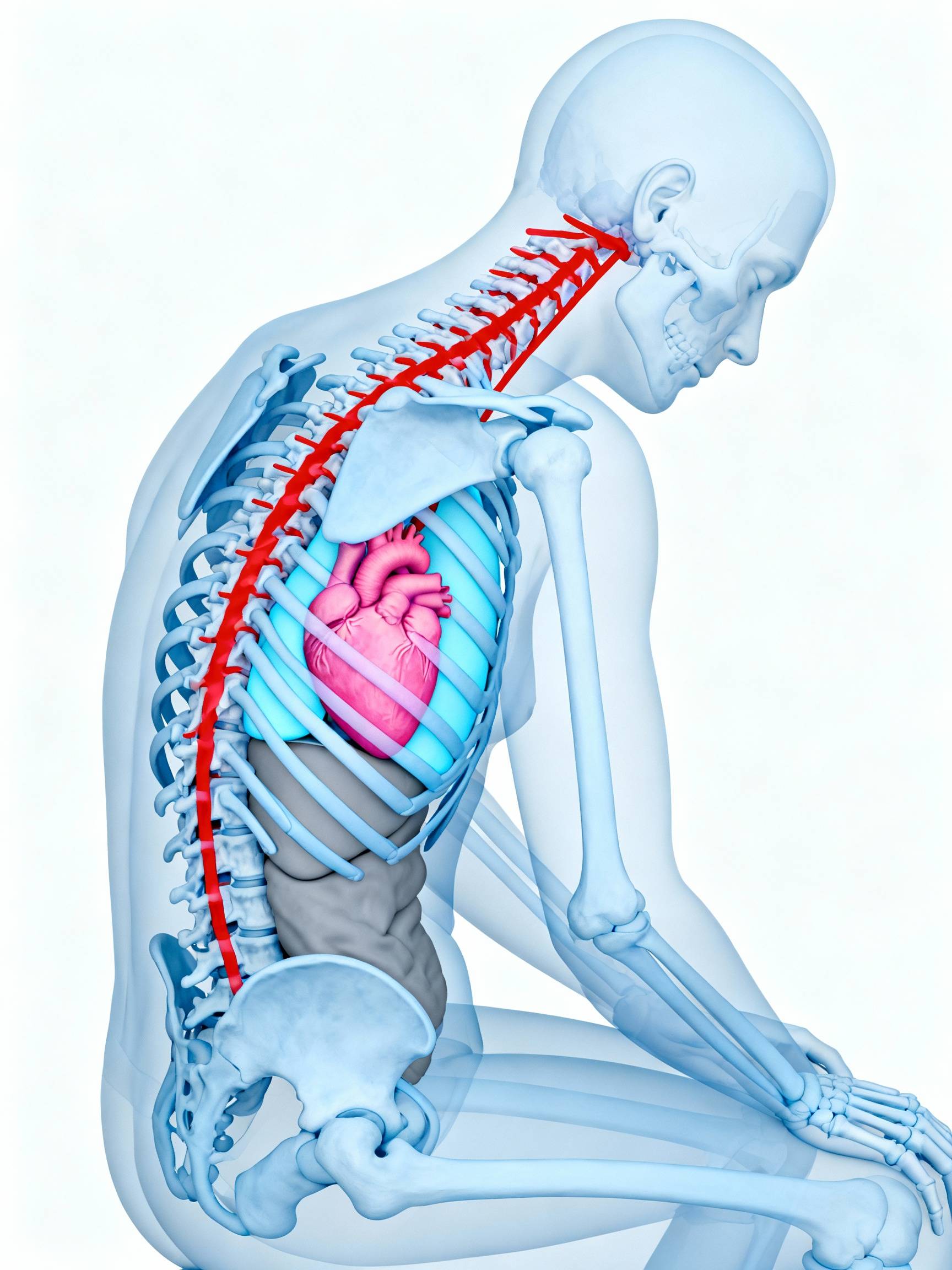 别让“过度前屈”偷走你的气质和健康！一个动作自测