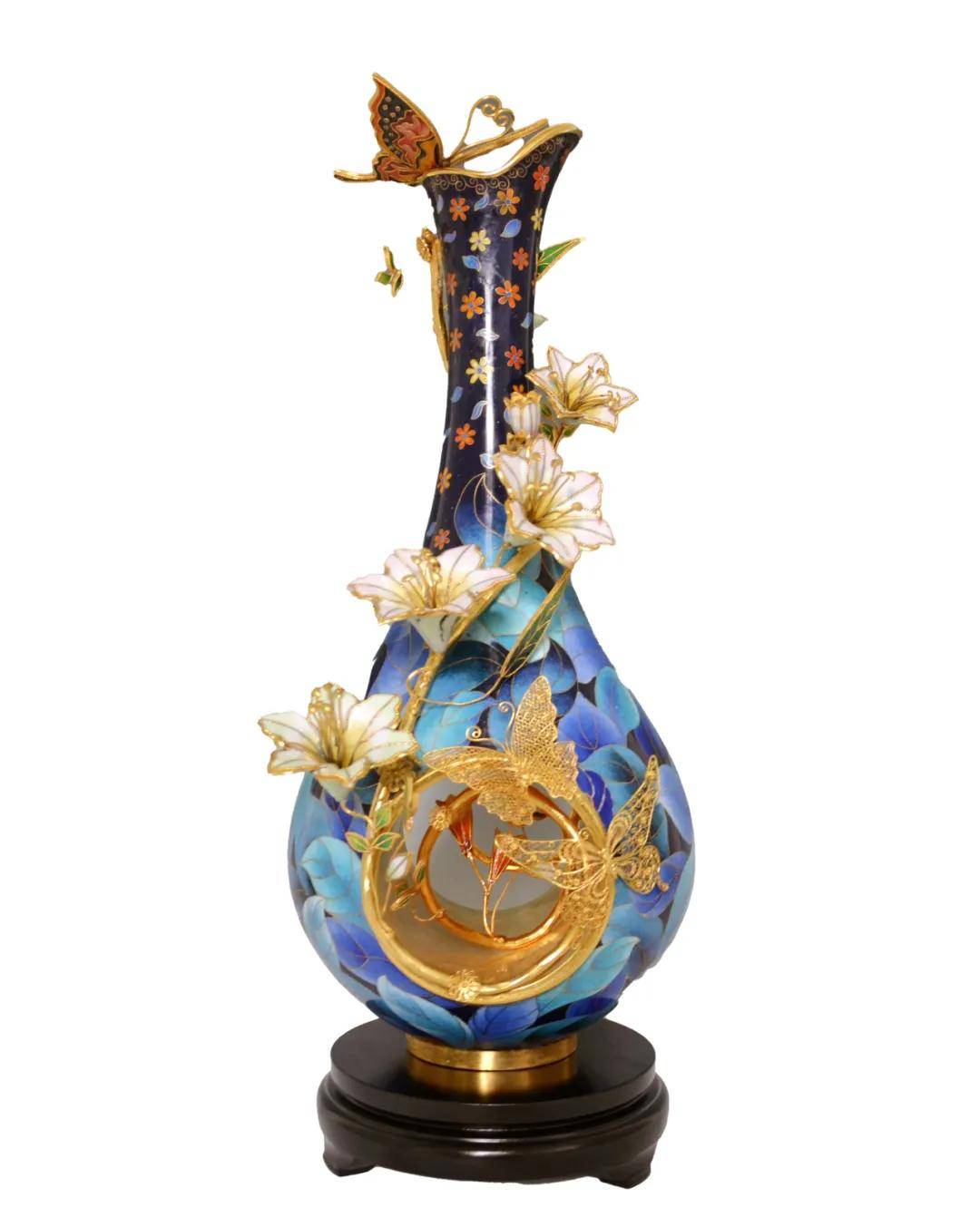 行走在指尖的点蓝艺术 景泰蓝