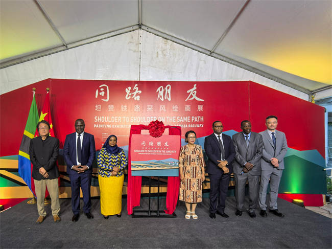 “同路朋友——坦赞铁路采风绘画展”在坦桑尼亚国家博物馆开幕