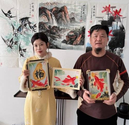 杜思晓薛氏画派一笔鱼画家