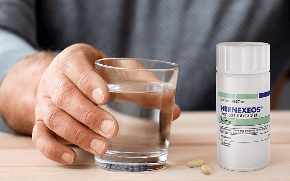 Hernexeos获得 HER2 突变型晚期非小细胞肺癌