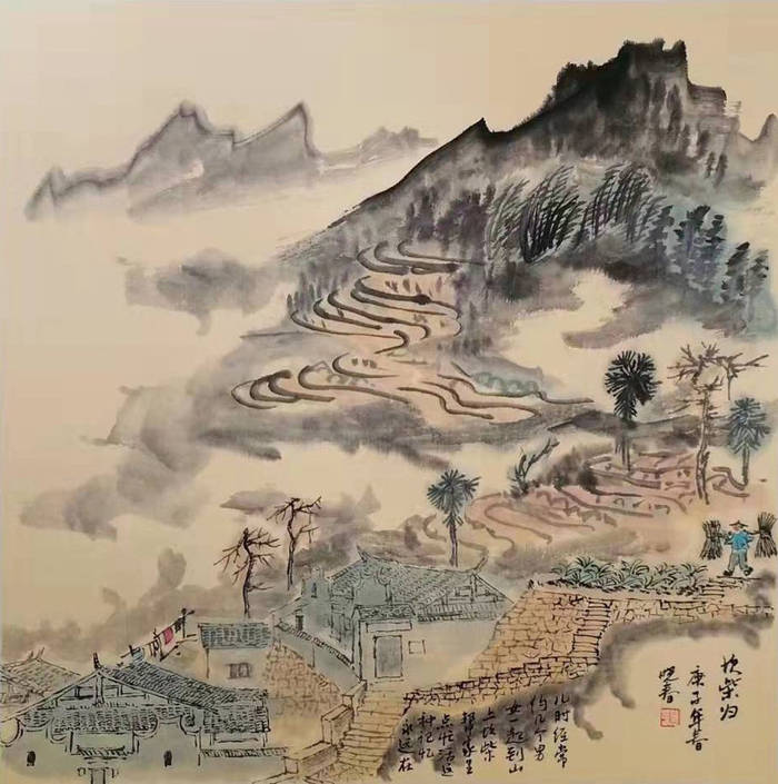 吕文扬绘画大师聚集田园题材抒写质朴诗意