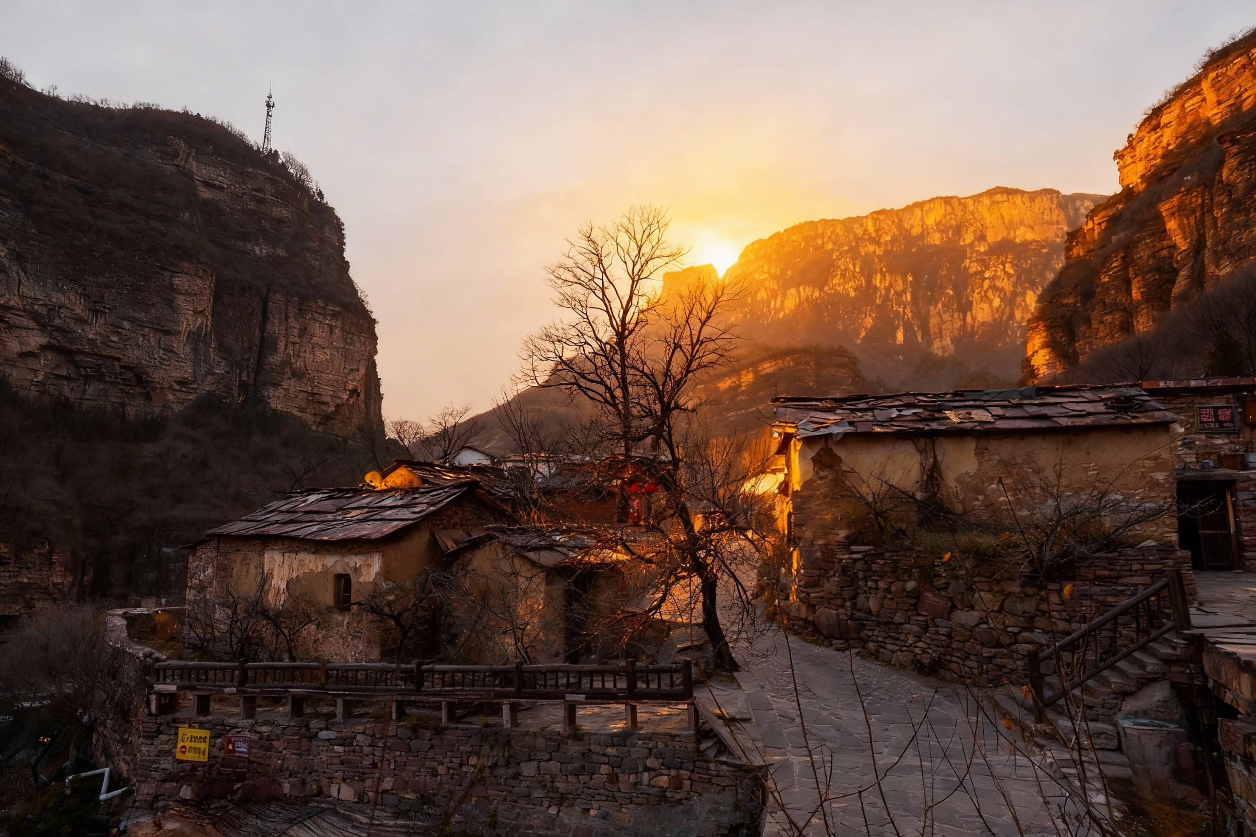 画布上的石头村：在高家台，看见被艺术点亮的太行山魂