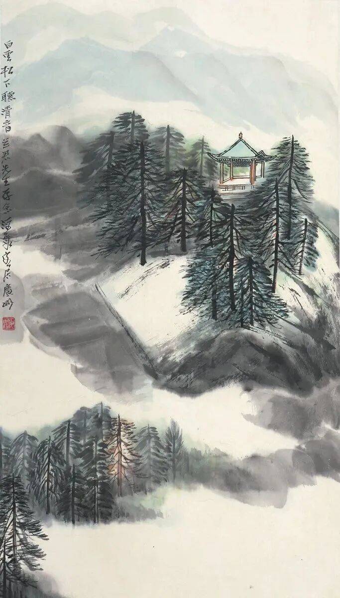 用写生的表现手法，写出心中的山水画